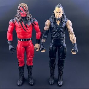 Mattel WWE Basic Kane Undertaker Wrestling Action Figure WWF Bros of Destruction